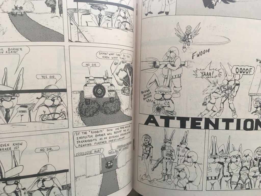 Inside page of G.I. Jack Rabbits 1